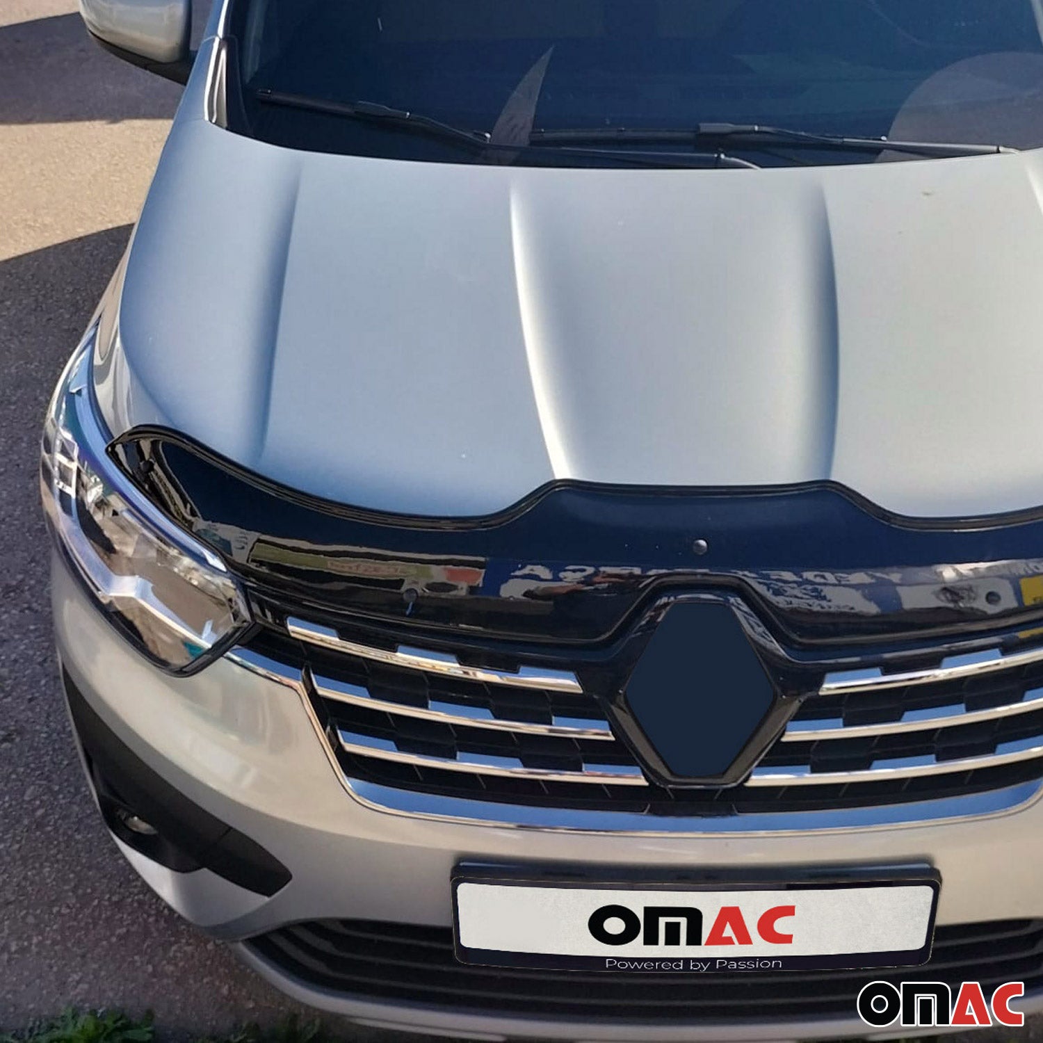 Déflecteur de Capot pour Renault Express 2021-2024 en Acrylique Noir