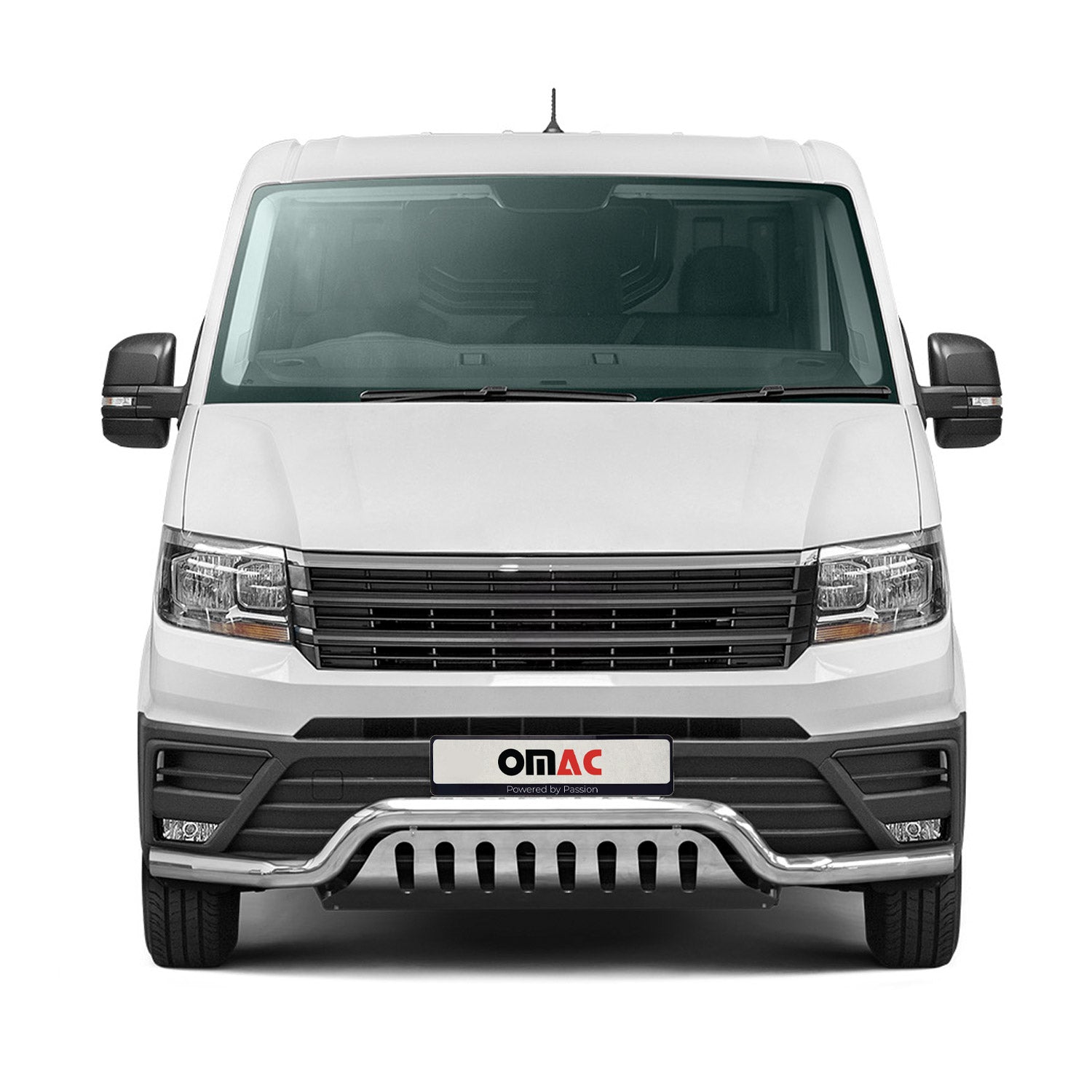 Pare-Buffle Avant Pour VW Crafter 2017-2026 Acier Inoxydable Argent