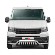 Pare-Buffle Avant Pour VW Crafter 2017-2026 Acier Inoxydable Argent