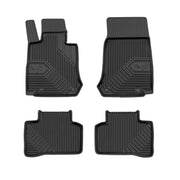 Tapis de Sol de Voiture pour Mercedes-Benz GLC X253 2015-2022 TPE Noir 4Pcs