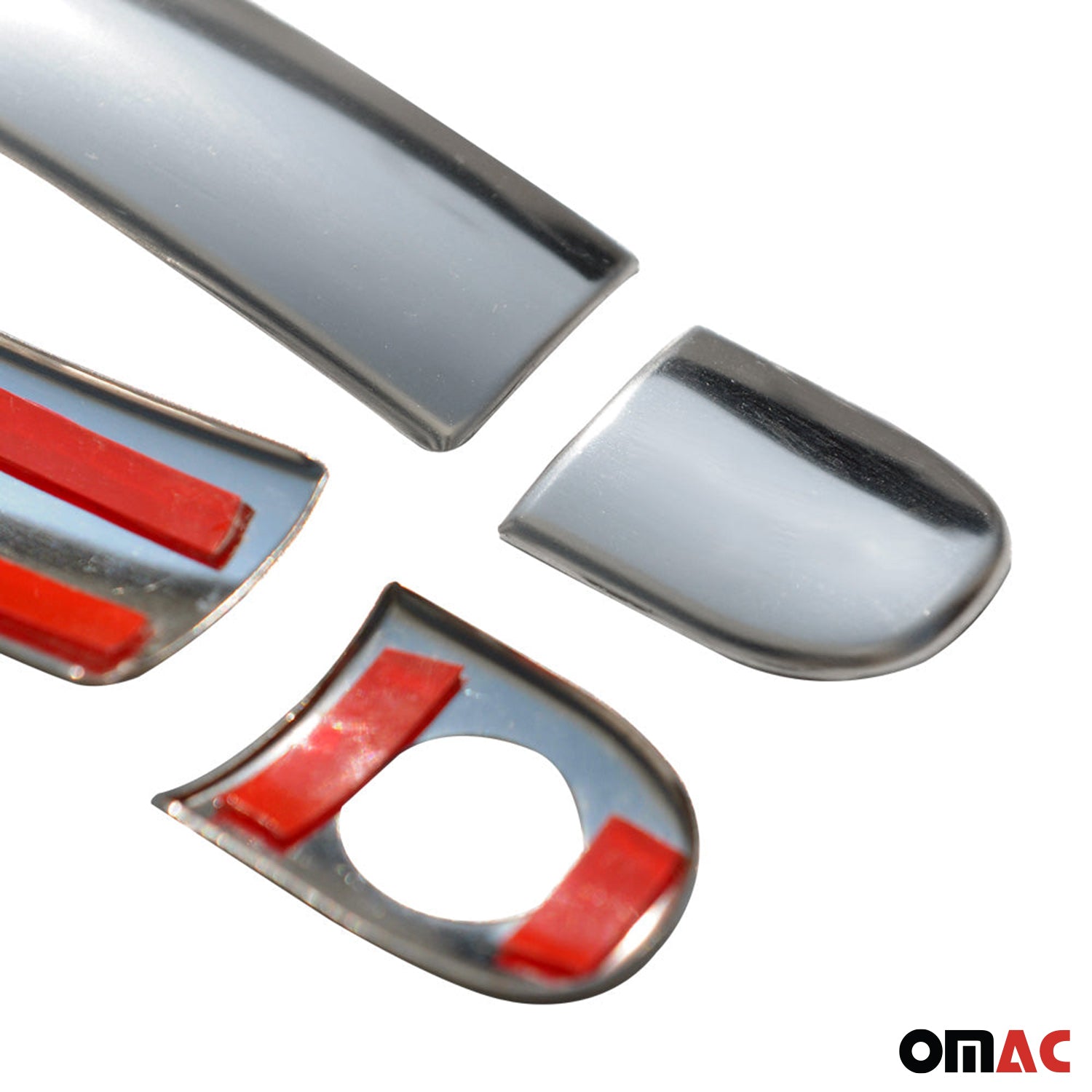 Couverture poignée de porte pour VW Fox 2003-2011 2 Portes Acier Argent 4Pcs