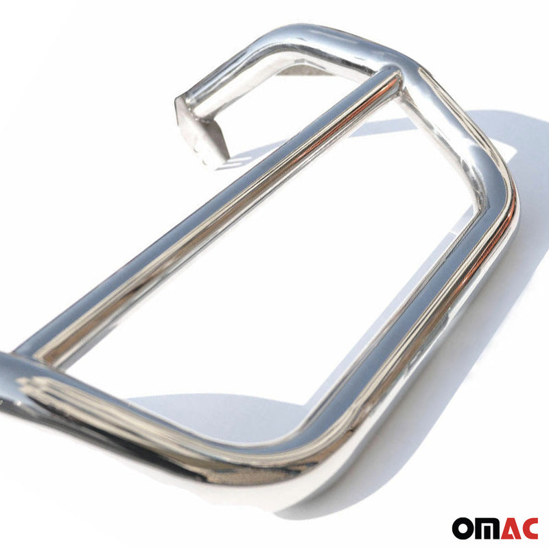 Pare-Buffle Avant Pour Mitsubishi Pajero mk4 2007-2014 Acier Argent ABE