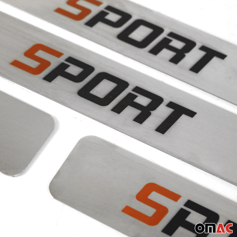 Couverture de Seuil de porte pour Ford Kuga 2020-2025 acier inox chromé 4 Pcs