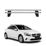 Menabo Barres de toit Transversales pour Mercedes Classe A W176 2013-2018 Gris