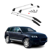KIT Barres de toit trans+long pour VW Touareg 2002-2010 Alu Argent