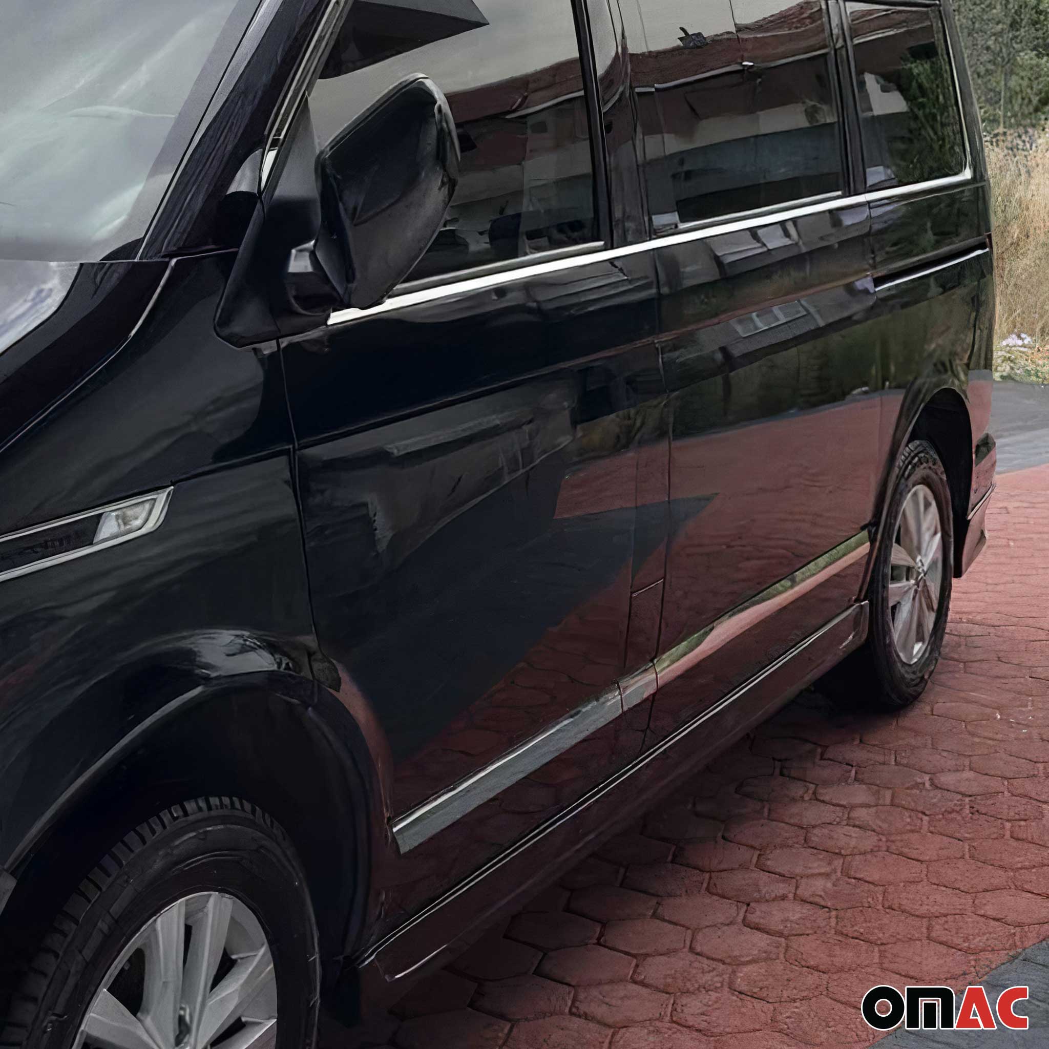 Garniture Baguette porte latérale pour VW T6 T6.1 Transporter 2015-24 L1 court