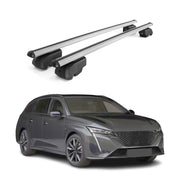 Barres de toit Transversales pour Peugeot 308 Break 2021-2023 Alu Gris ABE