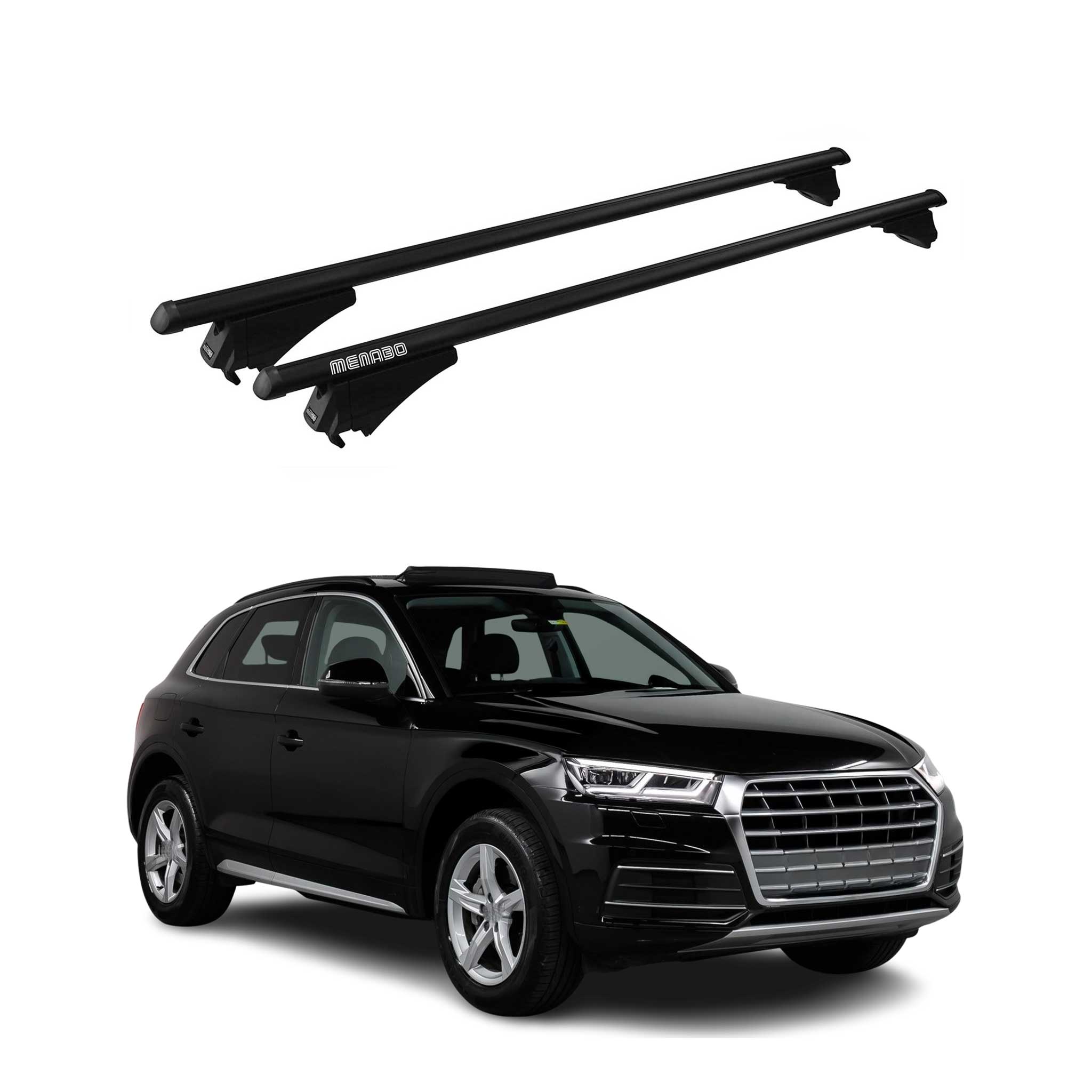 Tiger Barres de toit transversales pour Audi Q5 2017-2024 Noir
