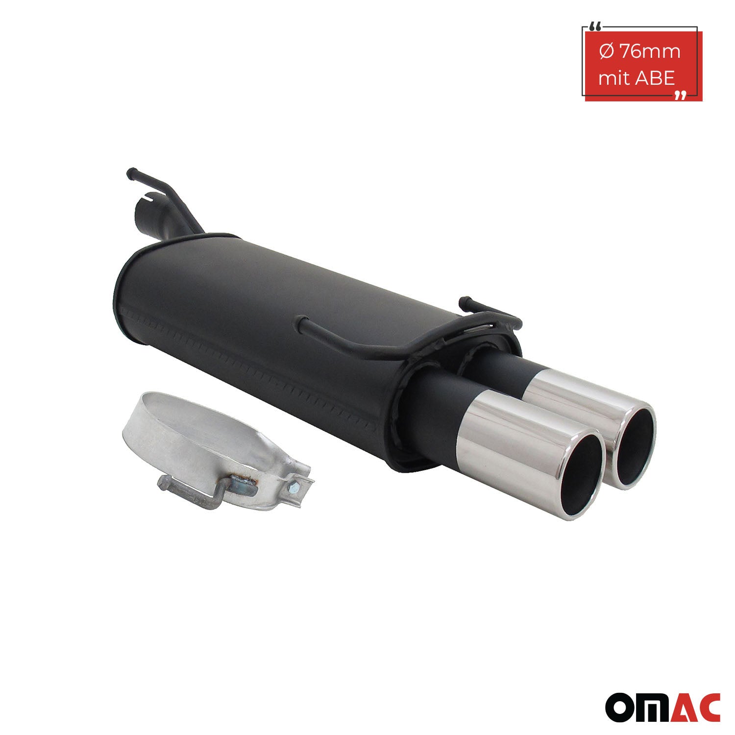 Échappement arrière sport Novus pour Opel Astra F/Opel Kadett E 2x76mm ABE