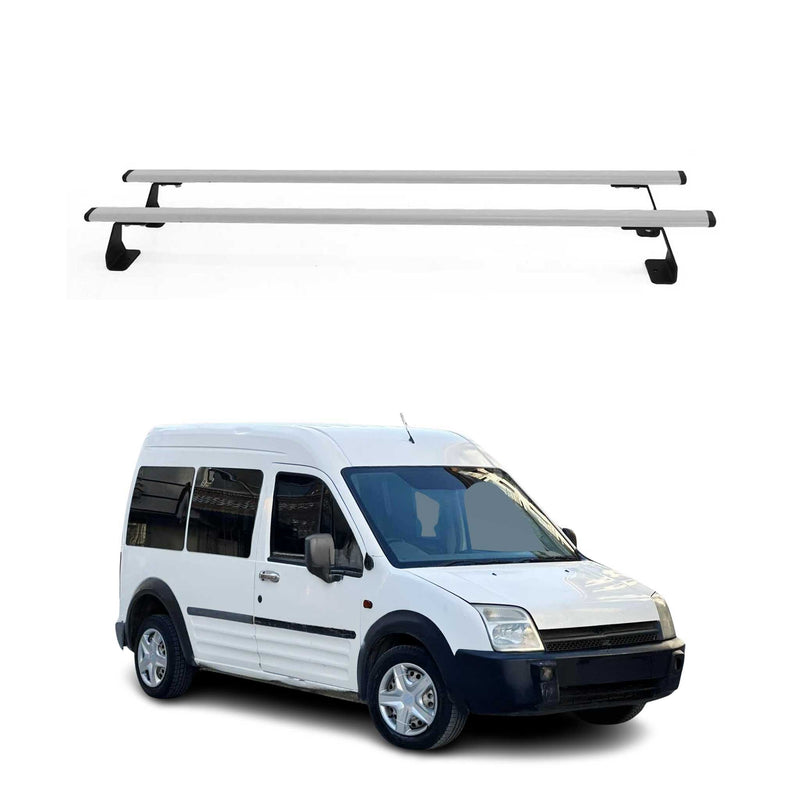 Barres de toit transversales pour Ford Transit Connect 2002-2014 gris en acier