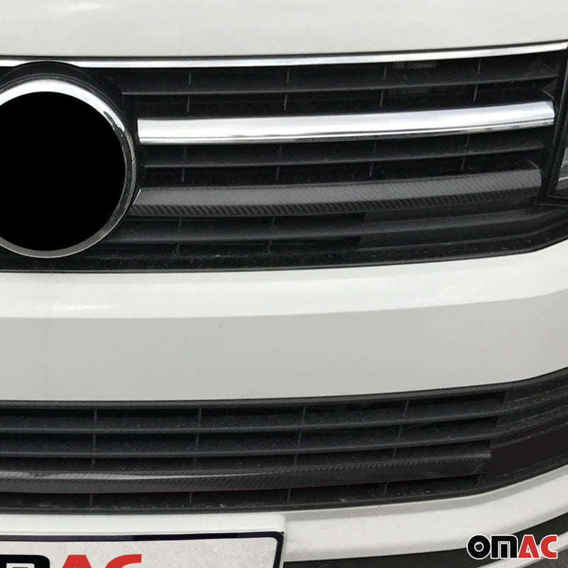 Moulure Grille de Calandre pour VW T6 Transporter 2015-2019 Highline Carbone 3x