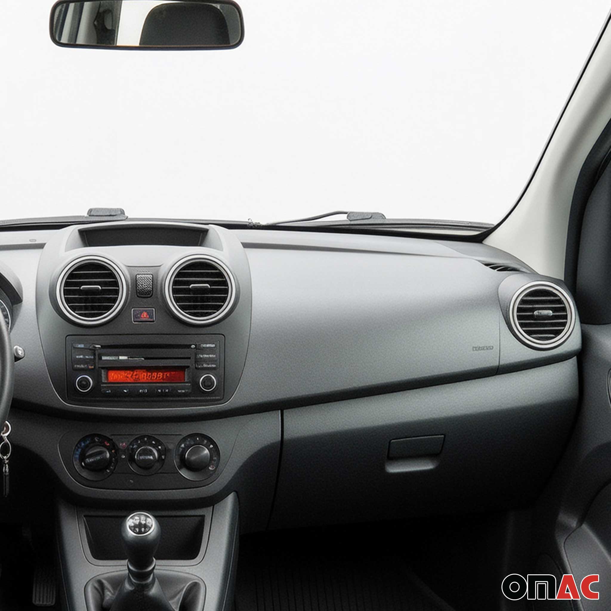 Cadre de ventilation de Cockpit Mercedes-Benz Citan 2012-2021 Chromé Acier Mat
