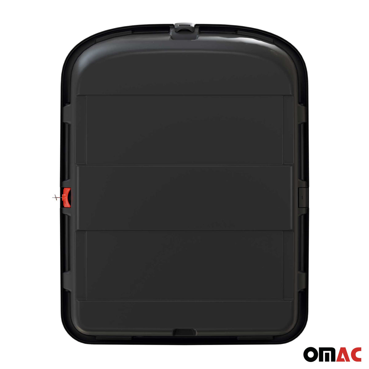 OMAC Coffre de toit 270 litres en fibre de carbone texturée homologué