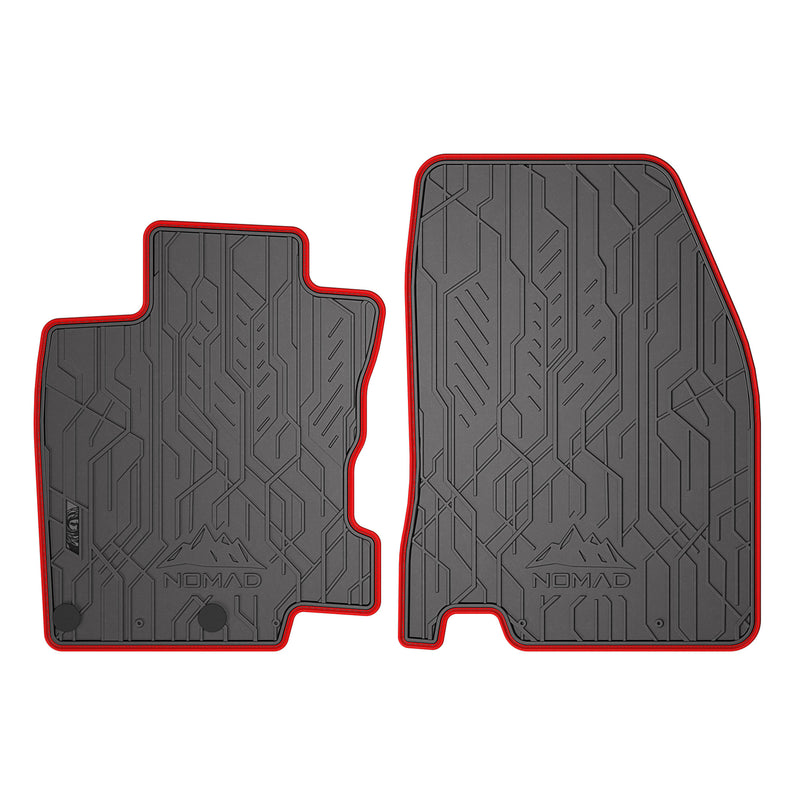 Tapis de Sol de Voiture pour Nissan Qashqai 2013-2021 Caoutchouc Noir-Rogue 2Pcs