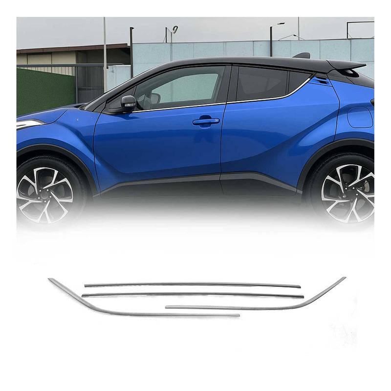 Garniture de Fenêtre pour Toyota C-HR 2016-2022 Acier Inox 4Pcs