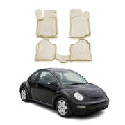 Tapis de sol pour VW Beetle 1998-2005 en caoutchouc TPE 3D Beige 4Pcs