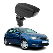Accoudoir pour Seat Ibiza Break 2008-2017 Vinyl Abs Noir Coulissant