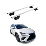 Barres de toit Transversales pour Lexus NX 2020-2021 Fer Argent ABE
