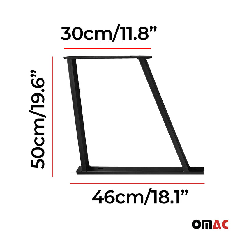 OMAC Consoles de Multiflex Board pour VW Transporter T5 Multivan en Métal 3 Pcs