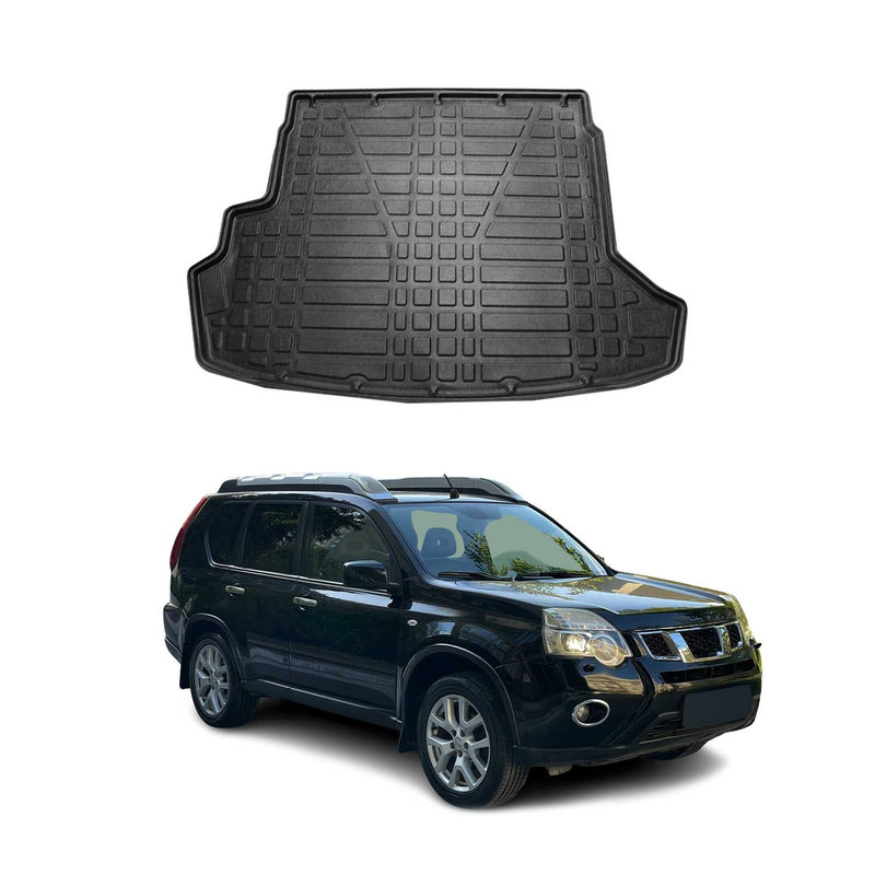 Tapis de Coffre pour Nissan X-Trail T31 2007-2014 en TPE Noir