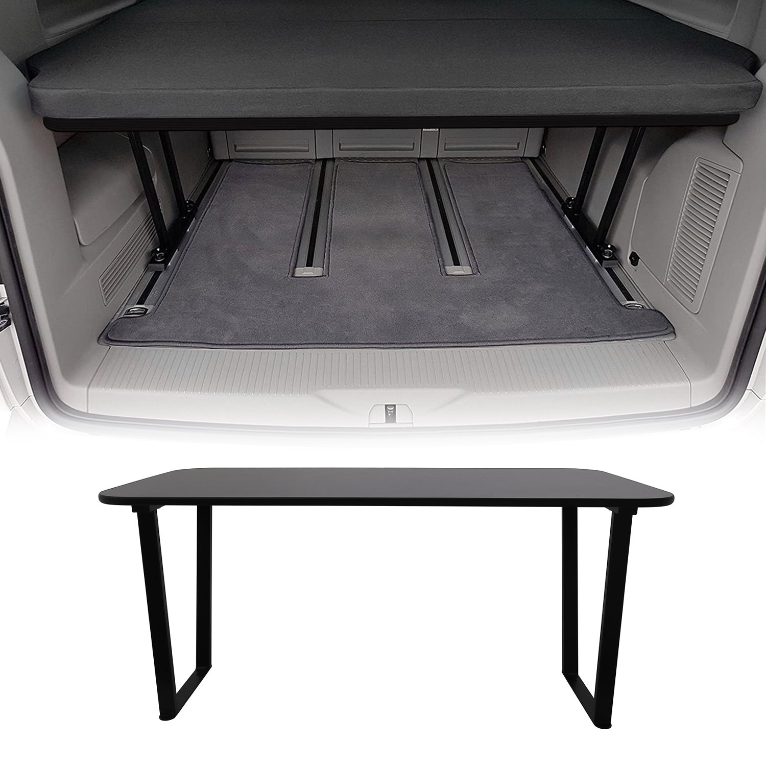 Multiflex Board de Camping MDF pour Mercedes Vito W447 2014-2025 Noir