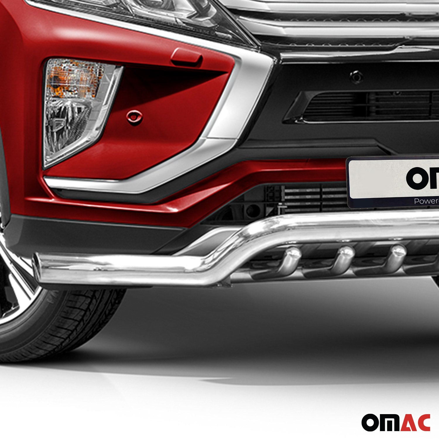 Pare-Buffle Avant Pour Mitsubishi Eclipse Cross 2018-2019 Argent
