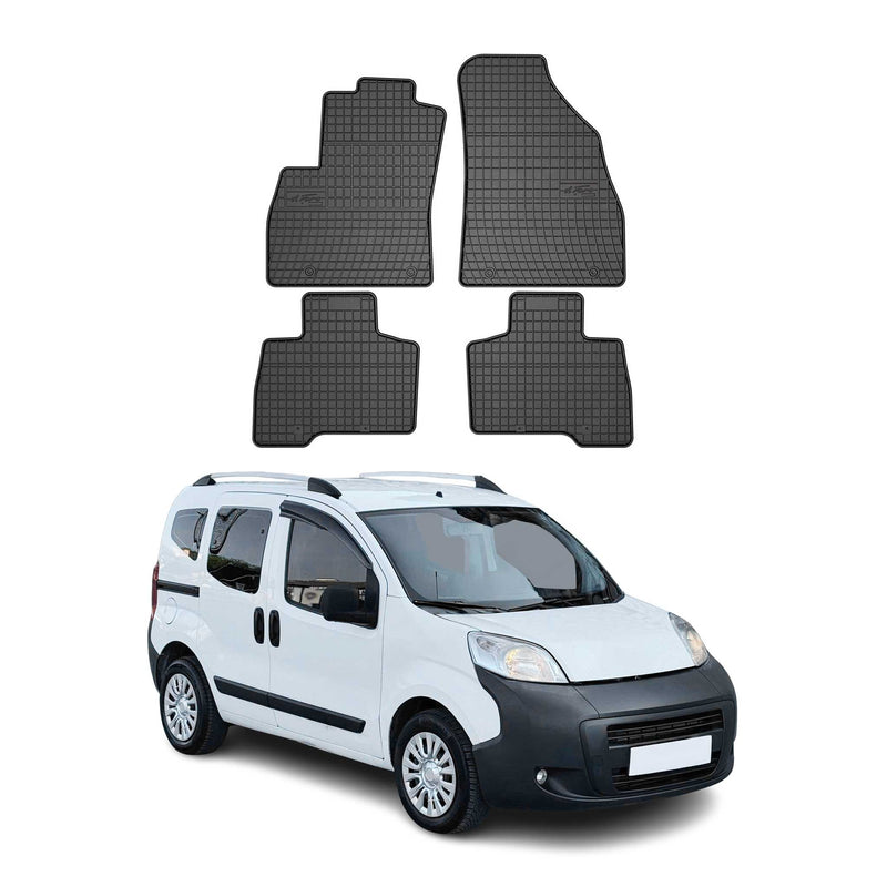 Tapis de Sol pour Citroen Nemo 2007-2017 Noir Caoutchouc