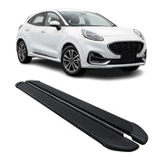 Marchepieds Latéraux pédale pour Ford Puma 2019-2026 Noir Aluminium 2Pcs