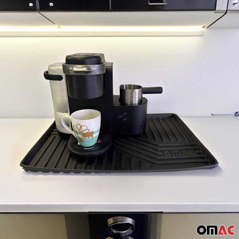 3x OMAC Tapis polyvalent pour cuisine, chaussures, machine à café, gamelle 58x38