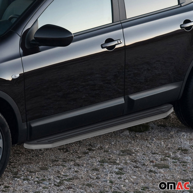 Marchepieds Latéraux pour Nissan Qashqai 2013-2018 ABE Alu