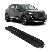 Marchepieds Latéraux pédale pour Peugeot 2008 2019-2026 2Pcs Aluminium Noir
