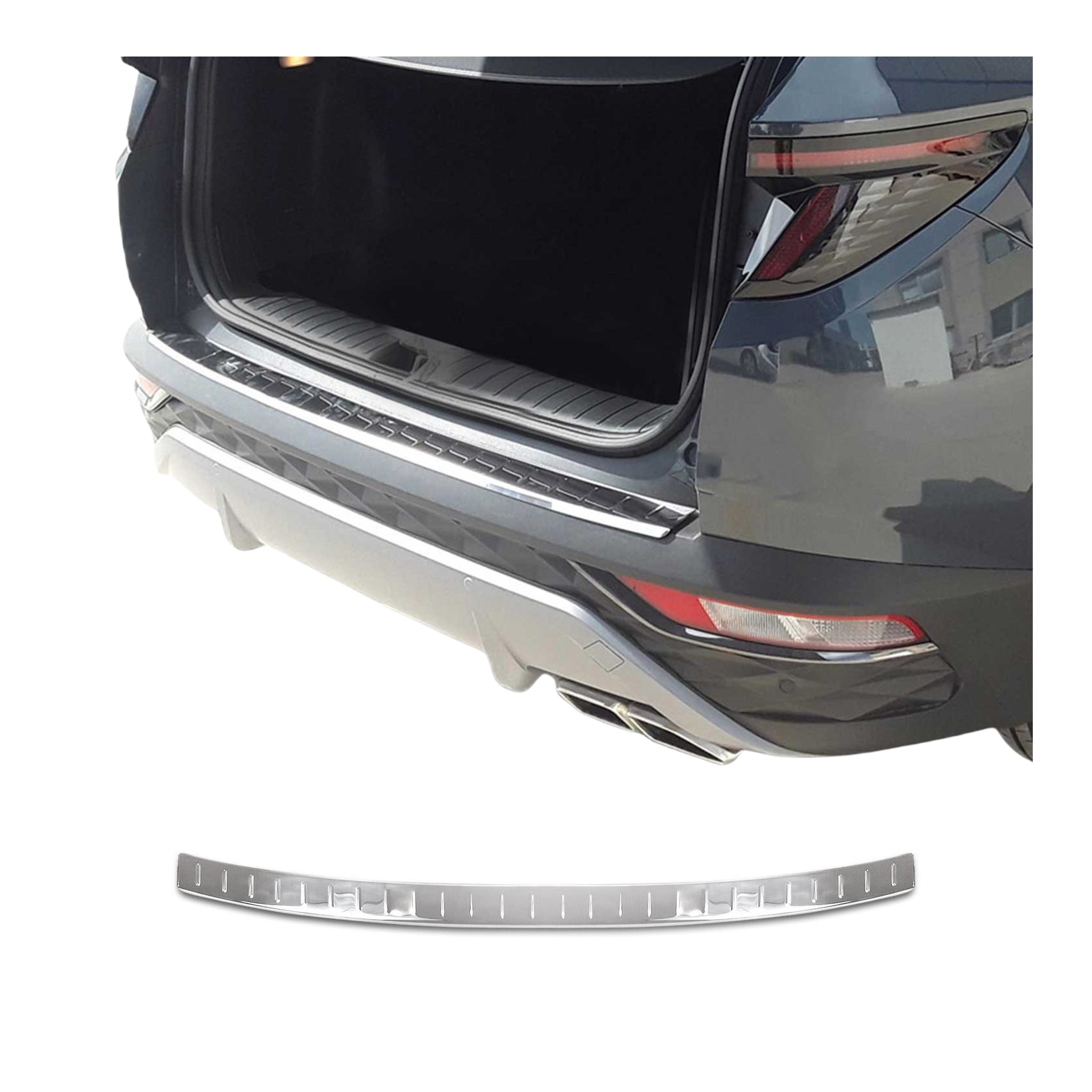 Protection Seuil de Pare-chocs Arriére pour Hyundai Tucson 2021-2025 Brillant