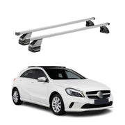 Barres de toit transversales pour Mercedes Classe A W176 2013-2018 Gris