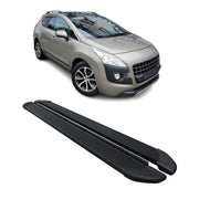 Marchepieds Latéraux pédale pour Peugeot 3008 2009-2016 Noir Aluminium 2Pcs
