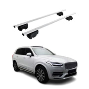 Barres de toit Transversales pour Volvo XC90 2019-2022 Fer Gris ABE 2x