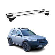 Barres de toit Transversales pour Land Rover Freelander 1997-2007 Alu Argent