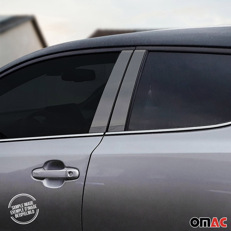 Piliers de fenétre pour Toyota C-HR 2016-2021 en acier inox Foncé
