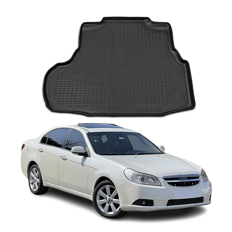 Tapis de Coffre pour Chevrolet Epica 2006-2014 TPE Noir