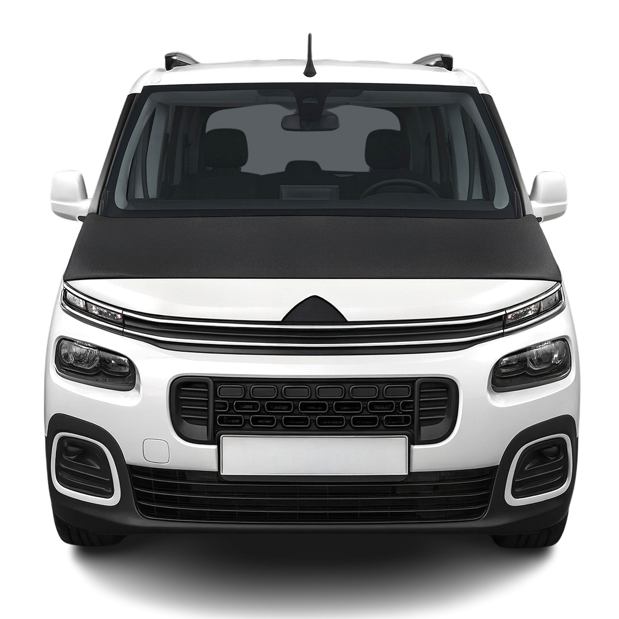 Protège Capot pour Citroen Berlingo 2018-2026 Masque de voiture vinyle Noir