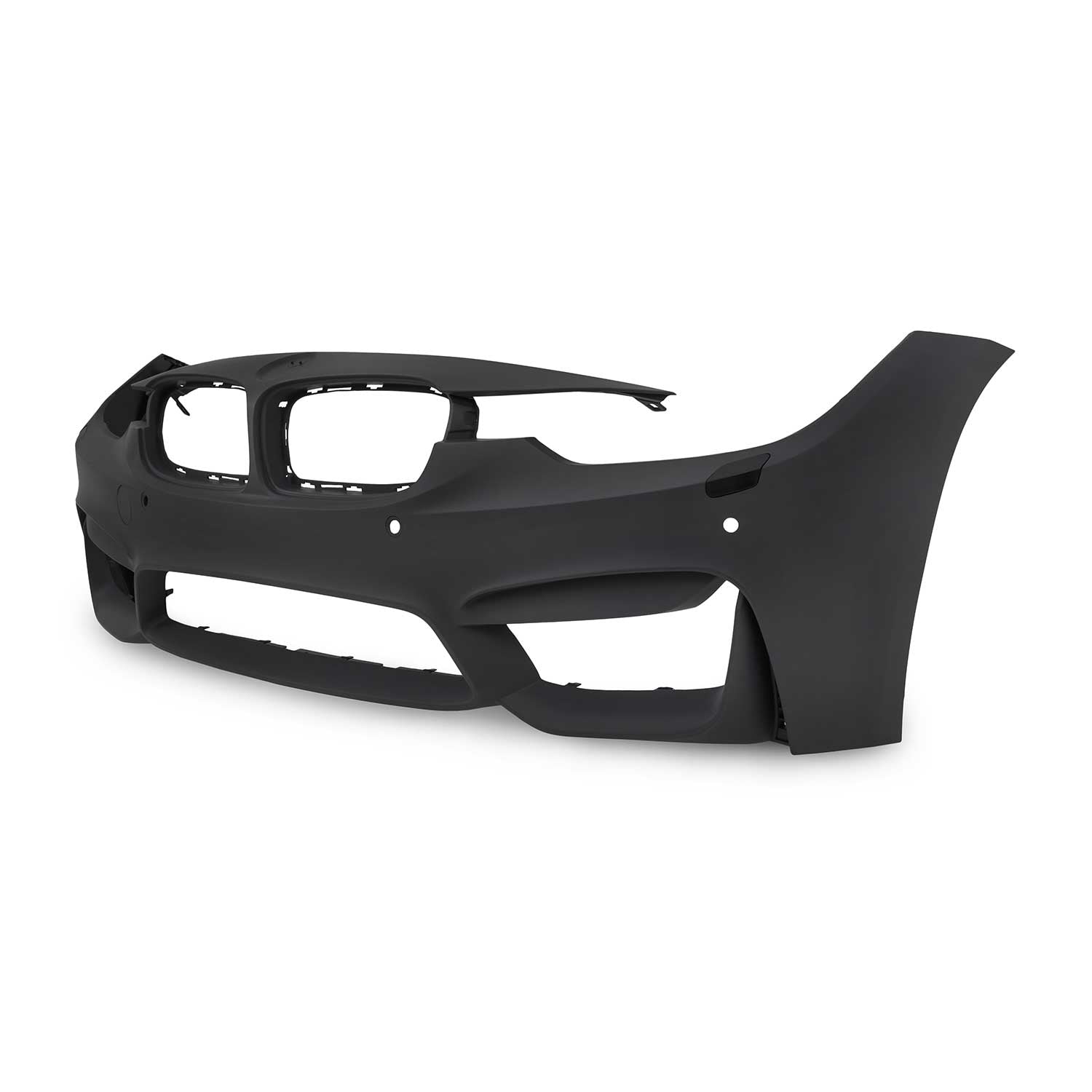 Pare-choc Bumper + Lave-phares pour BMW Series 3 F30 2011-2019 Plastique noir 1x