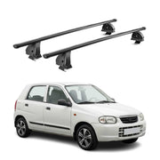 Barres de toit transversales acier pour Suzuki Alto HA24 2002-2009 TÜV Noir 2Pcs