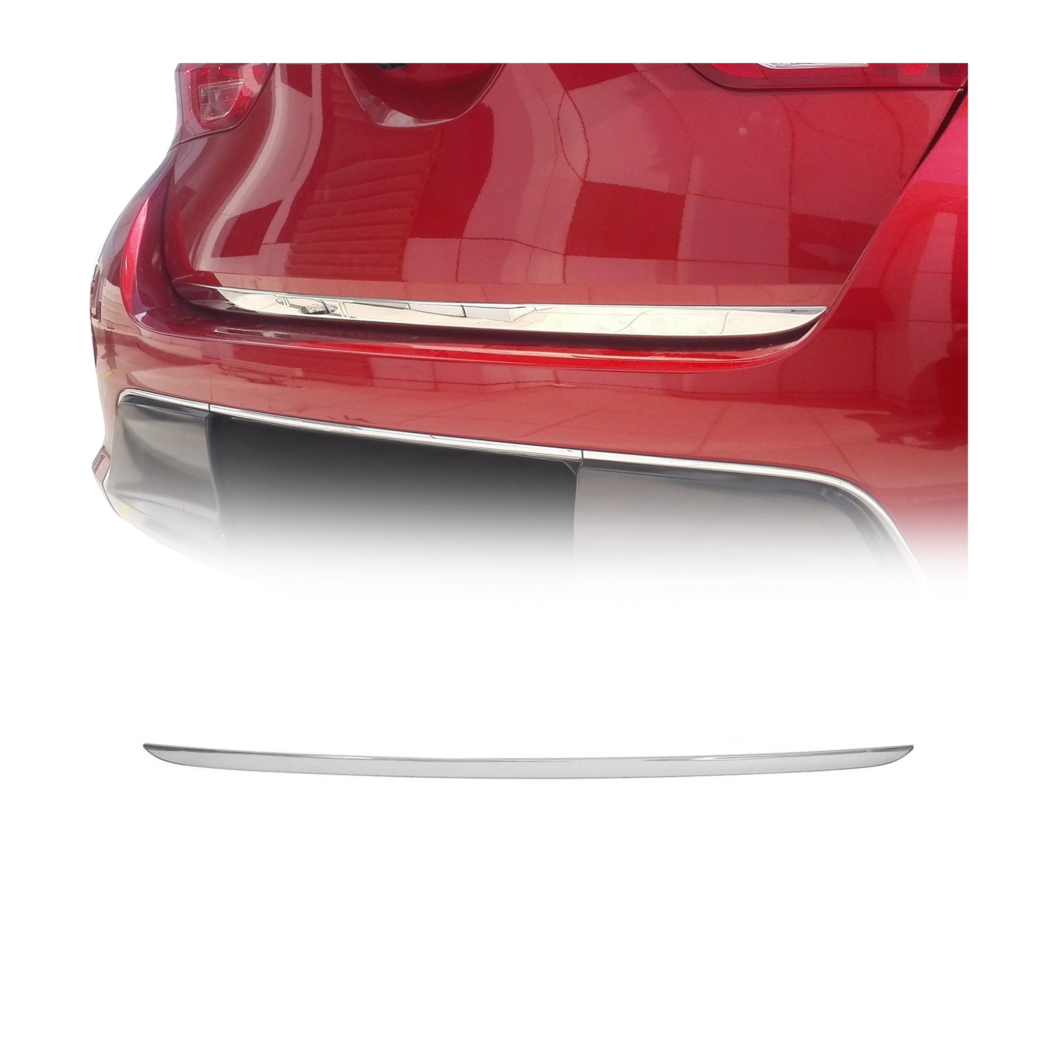 Garniture de Hayon Coffre pour Toyota Auris 2012-2019 acier inox