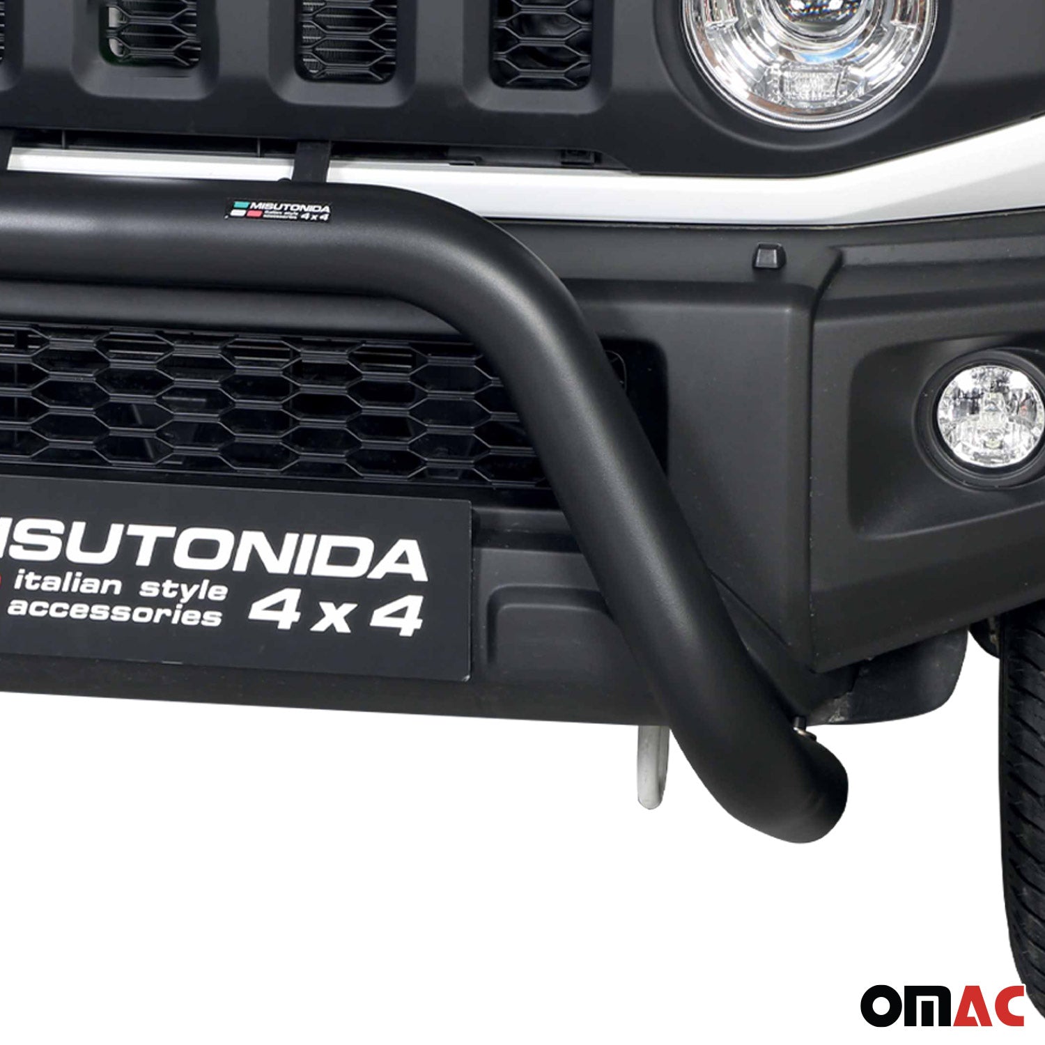 Pare-buffle Avant pour Suzuki Jimny 2018-2026 76 mm en Acier Noir