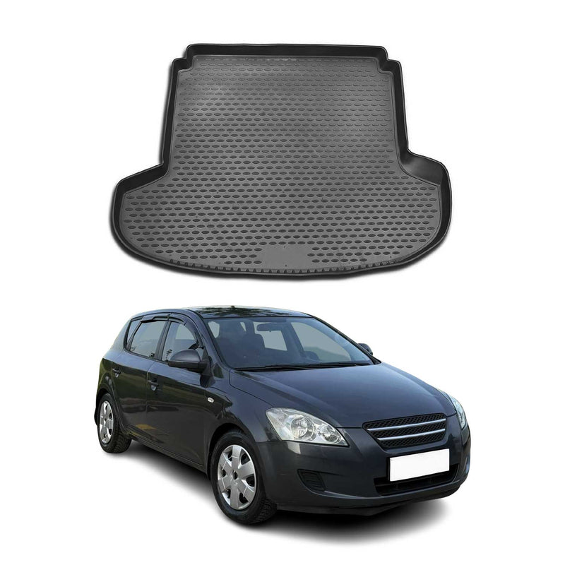 Tapis de Coffre pour Kia Ceed 2007-2012 TPE Noir
