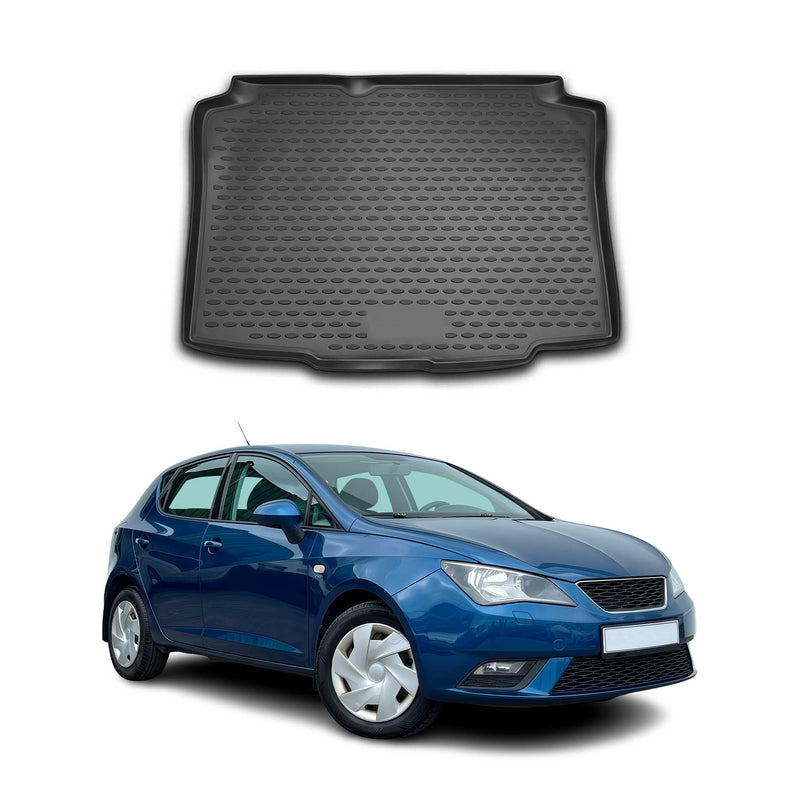 Tapis de Coffre pour Seat Ibiza 2008-2017 TPE Noir