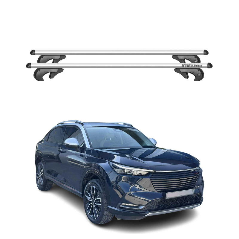 Barres de toit transversales pour Honda HR-V 2021-2025 90kg Alu Gris 2x