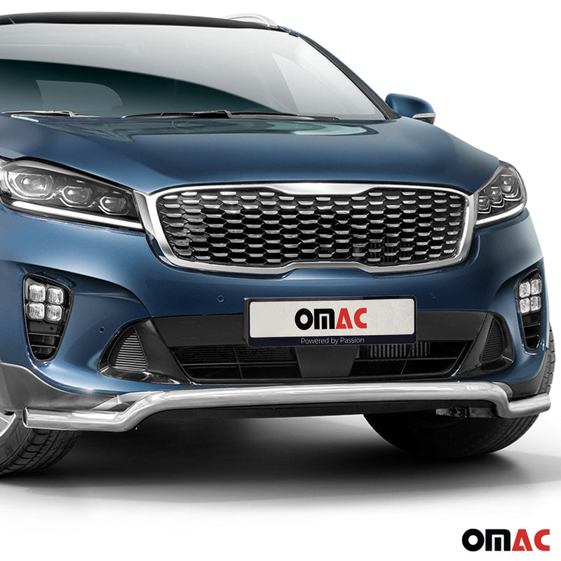 Pare-Buffle Avant Pour Kia Sorento 2017-2020 en Acier Inoxydable Argent