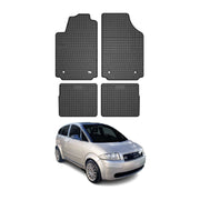 OMAC Tapis de sol pour Audi A2 8Z0 2000-2005 Noir en caoutchouc