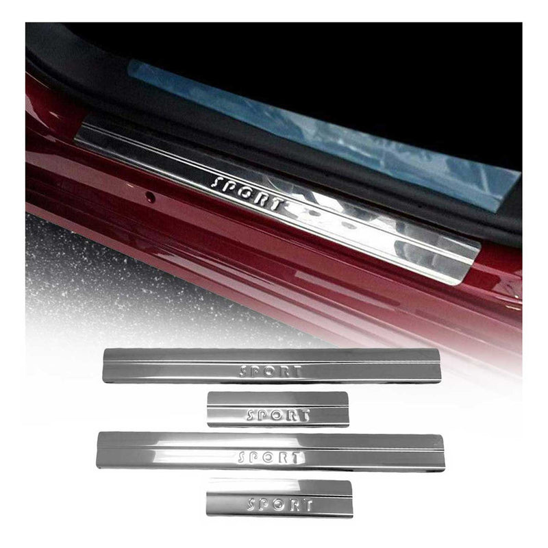 Seuils de porte pour Suzuki Vitara 2015-2025 Acier Inox Chromé Sport 4x