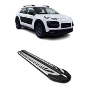 Marchepieds Latéraux pour Citroen C4 Cactus 2014-2022 Aluminium Gris Noir 2x